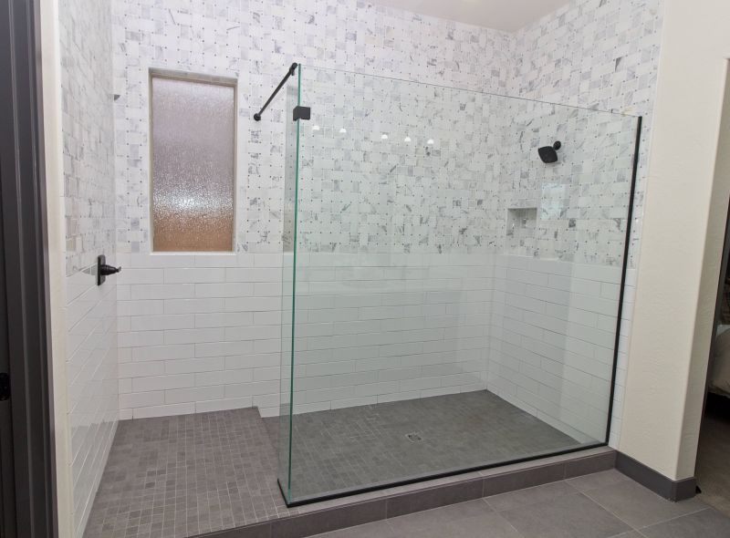 Tile Accent Wall in Shower